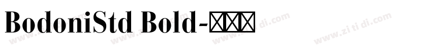 BodoniStd Bold字体转换 BodoniStd Bold字体转换